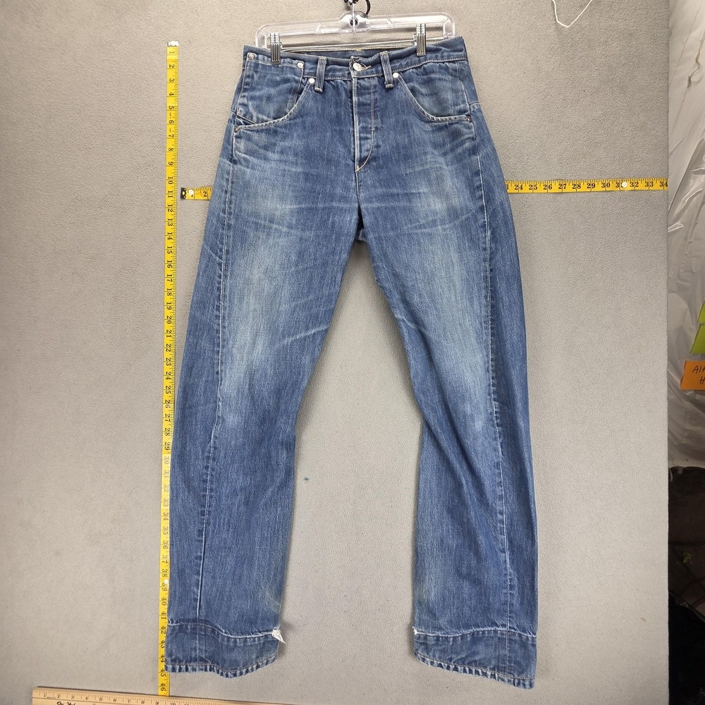 Vintage Levis Engineered Jeans Mens Blue Twisted Button Fly Fits 30x32